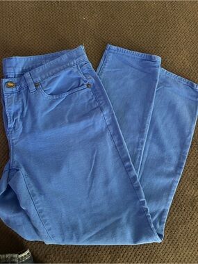 J. Crew Bright Blue Wide-Leg Pants